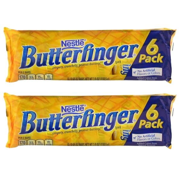 Pack) Butterfinger FUN SIZE Candy Bars. Crispety, Crunchety, Buttery