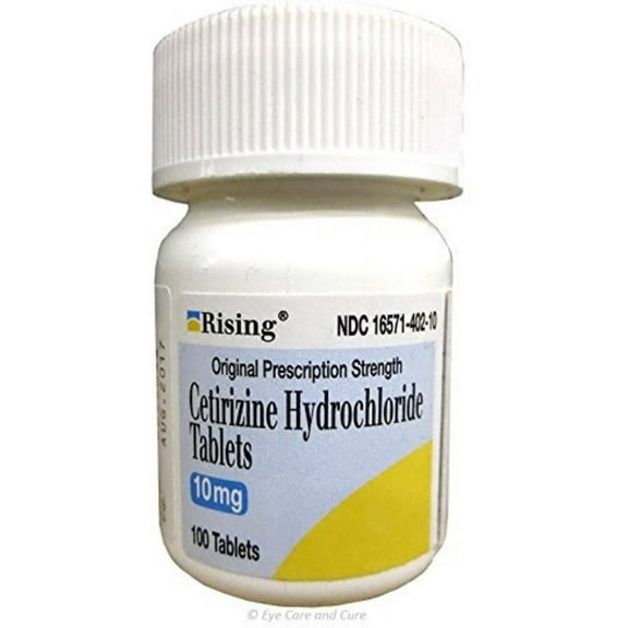 Pack Cetirizine Hydrochloride 10 mg Tablets, 100 Tablets (Pack of 3)