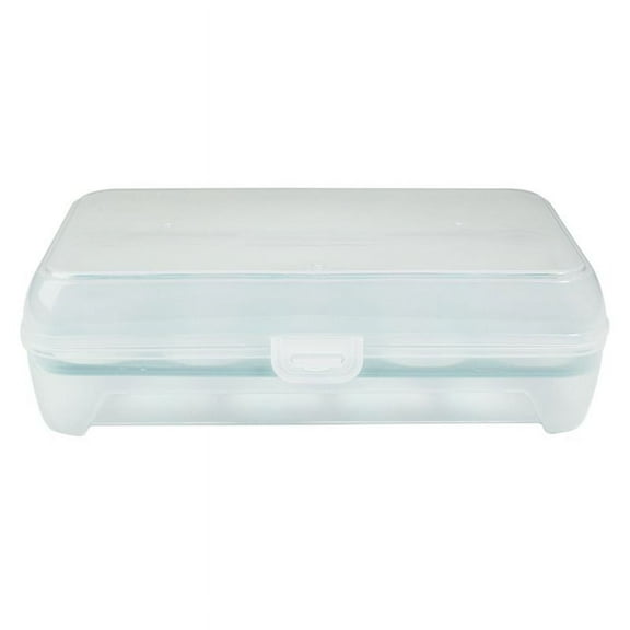 Pack Covered Holders For Refrigerator,Clear Deviled Tray Storage Box Dispenser Stackable Plastic Containers(15 Eggs).