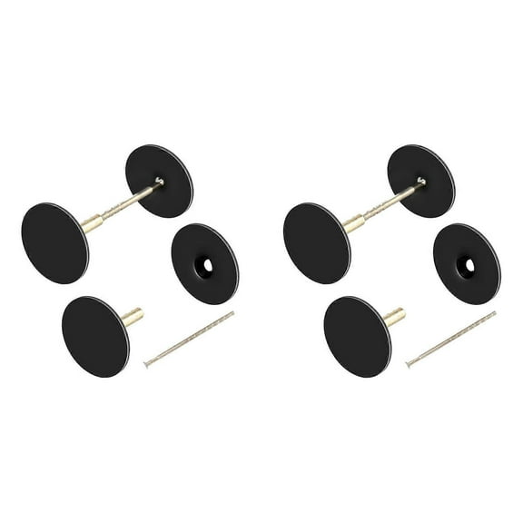 Pack Door Hole Cover Plate, Door Knob Handle Hole Filler Plate,Metal Connecting Screws Deadbolt Co