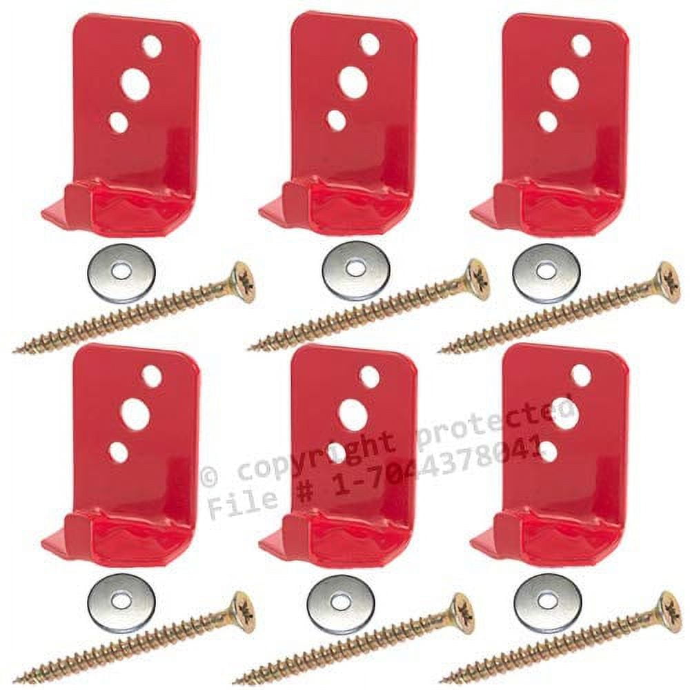Pack) Fire Extinguisher Wall Hook, Mount, Bracket, Hanger For 5 Lb. Extinguisher Free Screws