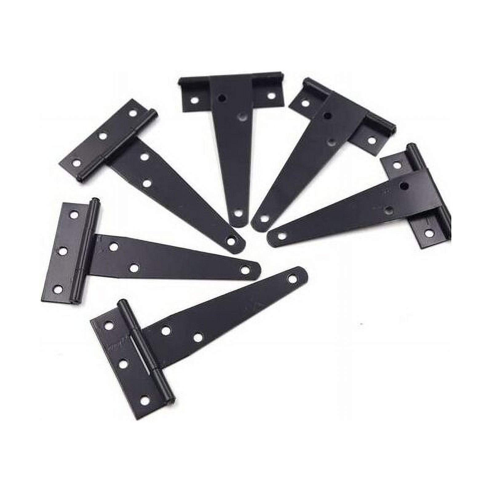 Pack Heavy Duty Shed Door Hinges 4 Inch TStrap Black AntiRust T