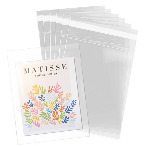 Pack It Chic - 10” X 13” (200 Pack) Clear Resealable Cello Bags - Fits 10X13 Prints, Photos, Documents - Self Seal