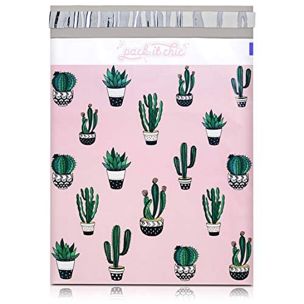 Pack It Chic - 10X13 (100 Pack) Cactus & Succulents Poly Mailer Envelope  Plastic Custom Mailing & Shipping Bags - Self Seal - Walmart.com