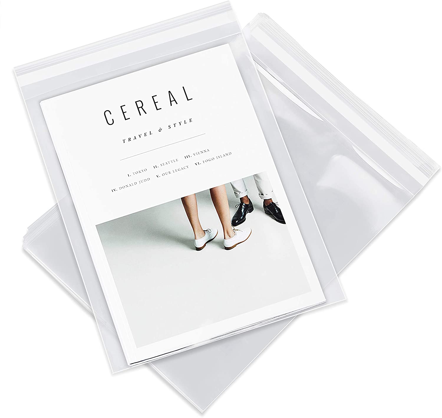 ClearBags 11 7/16" x 17 1/4" Crystal Clear Protective Closure Bags Pack