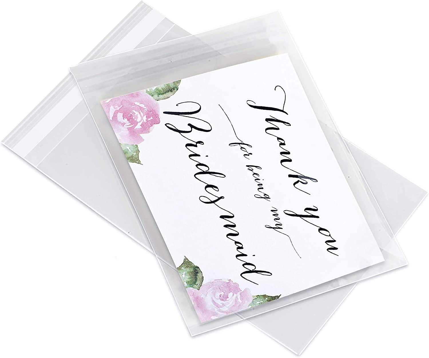 cello sleeves for greeting cards 4 5/8