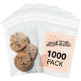 thumbnail image 1 of Pack It Chic - 5” X 7” (1000 Pack) Crystal Clear Resealable Cello Plastic Bags - Self Seal, 1 of 7