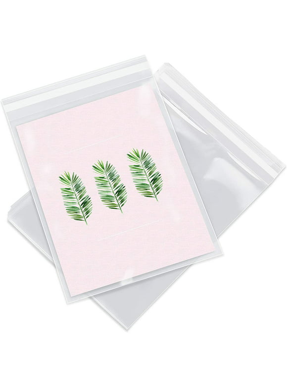 Pack It Chic - 6” X 9” (200 Pack) Clear Resealable Cello Poly Bags - Fits 6X9 Prints, Photos, A7 A8 A9 Cards & Envelopes - Self Seal