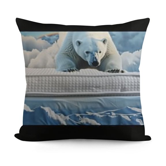 Pack King Size Pillow Cases with Envelope Closure Polar Bear Ice Pillow Cover Inches Soft Breathable Pillowcase for Hair and Skin, Sleeping Gift