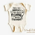 thumbnail image 1 of Pack My Diapers I'M Going Fishing With Grandpa Baby Onesie, Cute Funny Baby Bodysuit Cute Baby Onesie, BABY BODYSUIT LAT 4424, 1 of 3