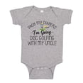 thumbnail image 1 of Pack My Diapers I'm Going Disc Golfing With My Uncle Baby Bodysuit One Piece NB Athletic Heather, 1 of 3