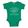 thumbnail image 1 of Pack My Diapers I'm Going To Teta and Gedo's House Baby Bodysuit One Piece 12 mo Kelly Green, 1 of 3