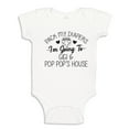 thumbnail image 1 of Pack My Diapers I'm Going to Gigi and Pop Pop's House Baby Bodysuit One Piece 24 mo White, 1 of 3