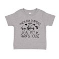 thumbnail image 1 of Pack My Diapers I'm Going to Grammy and Papa's House Toddler T-Shirt 2T Athletic Heather, 1 of 3