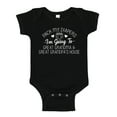 thumbnail image 1 of Pack My Diapers I'm Going to Great Grandma and Great Grandpa's House Baby Bodysuit One Piece NB Black, 1 of 3