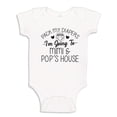 thumbnail image 1 of Pack My Diapers I'm Going to Mimi and Pop's House Baby Bodysuit One Piece 12 mo White, 1 of 3