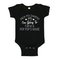 thumbnail image 1 of Pack My Diapers I'm Going to Nana and Pop Pop's House Baby Bodysuit One Piece NB Black, 1 of 3
