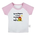 thumbnail image 1 of Pack My Diapers I'm going to My Grandparents Home Funny T shirt For Baby, Newborn Babies T-shirts, Infant Tops, 0-24M Kids Graphic Tees Clothing (Short Pink Raglan T-shirt, 6-12 Months), 1 of 4