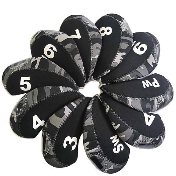 / Pack Nylon Golf Iron Cover Set, Golf Club Head Cover, Soft Cover