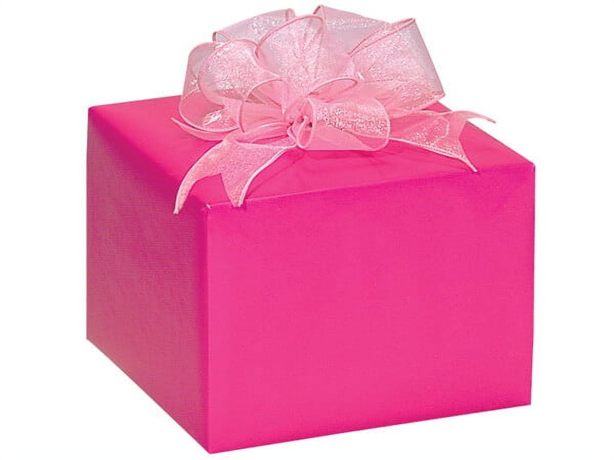 Pack of 1, Hot Pink Cheetah 24x85', Gift Wrap Cutter Box for