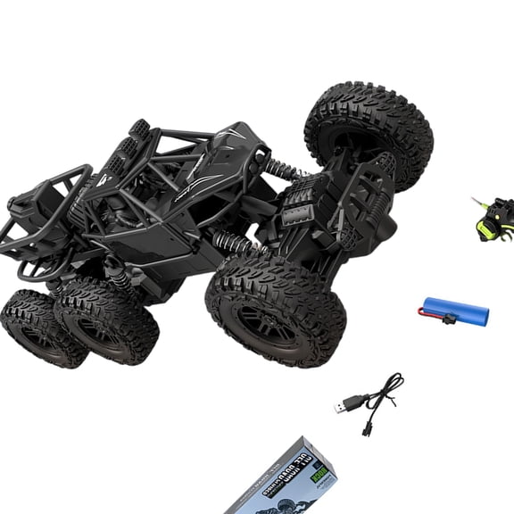 Pack Of 1 Alloy Six Wheel Drive Remote Control Off Road Car With High Motors For Vertical Climbing On Rocks Sand And