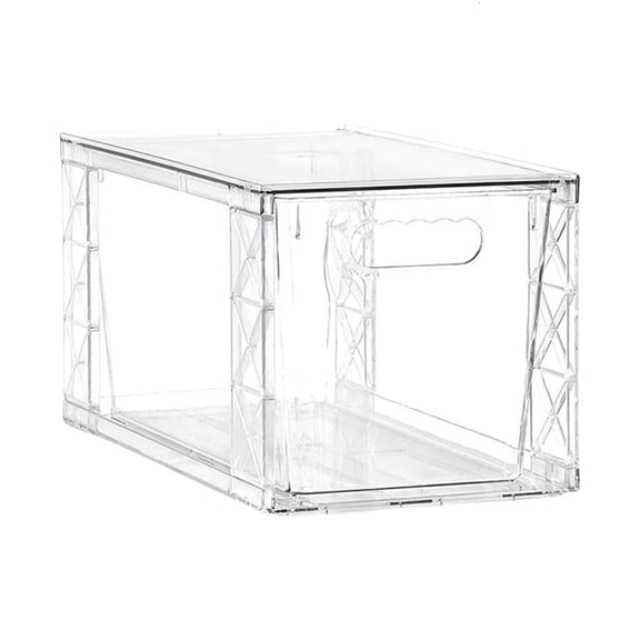hejhncii Pack Of 1 Stackable Clear Plastic Pantries Storage Drawers Plastic Case For Kitchen Bathroom Closet Organization Bins