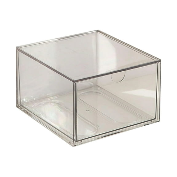 Pack Of 1 Functional Clear Space Saving Stackable Kitchen Organizers Bins With Removable Drawers For Pantries Closet