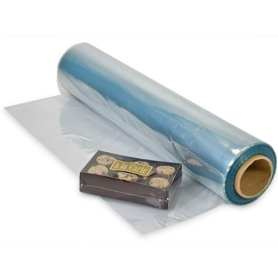 Pack Of 1, Solid 24" X 250' Clear Pvc Tube Film 100 Gauge To Make Bags, Fast & Easy