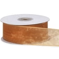 thumbnail image 1 of Pack Of 1, Solid Gold Wired Encore Sheer Ribbon 1.5" X 25 Yards 100% Nylon Ribbon For Extra Body & Easy Bow Making, 1 of 1