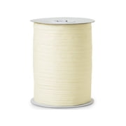 Pack Of 1, Solid Ivory Paper Raffia Ribbon 1/4 - 1.25 Width 100 Yard Roll 100% Natural Fibers