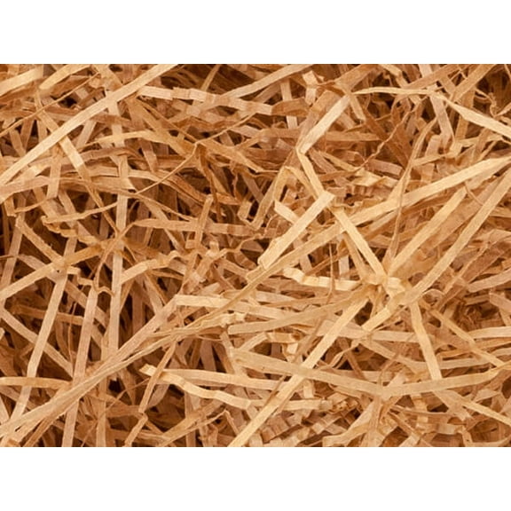 Pack Of 1, Solid Natural Veryfine Cut Paper Shred (Spring-Fill) 10 Lb Recycled For Baskets, Boxes, Containers / Bags