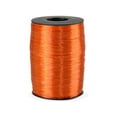 thumbnail image 1 of Pack Of 1, Solid Pearlized Orange Synthetic Raffia Ribbon 500 Yds Made in USA, 1 of 1