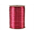 thumbnail image 1 of Pack Of 1, Solid Pearlized Raspberry Synthetic Raffia Ribbon 100 Yds Made in USA, 1 of 1