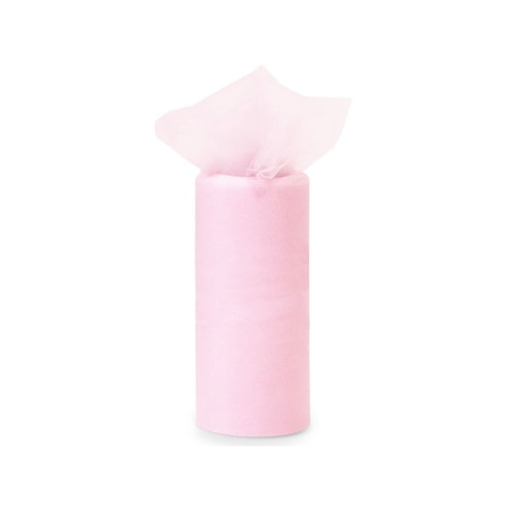 Pack Of 1, Solid Rosette Flame Retardant Tulle Ribbon 6" X 25 Yds Nylon Netting Great Floral & Gift Netting Ribbon