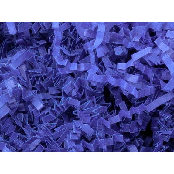 Pack Of 1, Solid Royal Crinkle Cut™ Paper Shred (Spring Fill / Zig Fill) 1/8" Wide 10 Lb Made In USA