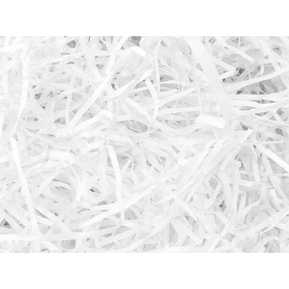 Pack Of 1, Solid White Veryfine Cut Paper Shred (Spring-Fill) 10 Lb Recycled For Baskets, Boxes, Containers / Bags
