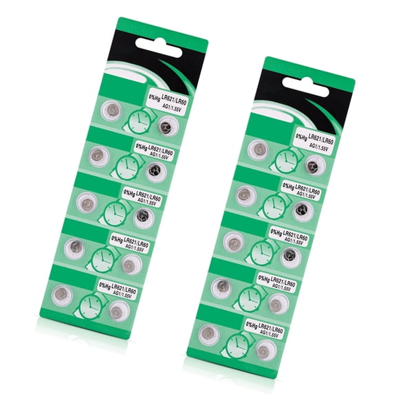 Pack Of 10/20 LR621 AG1 Alkaline Button Batteries Durability Metal Construction AG1 Battery For Consistent Power Supply