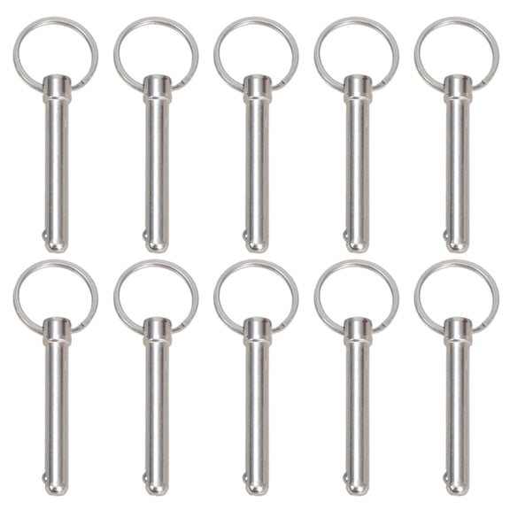 Pack Of 10 Carbon Steel Quick Releases Pin 8x60mm BallHead Locking Pin for Easy Use