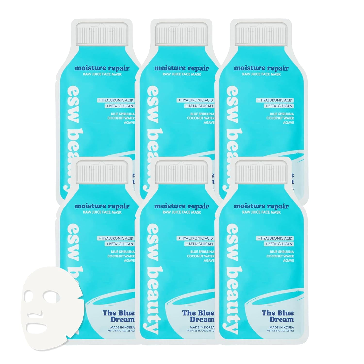(Pack Of 10) ESW Beauty Mask Facial Blue Dream Mstr 0.85 Fl Oz