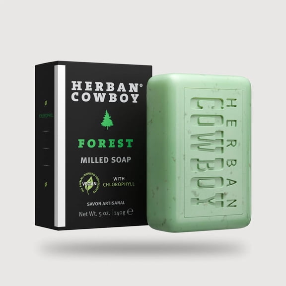 (Pack Of 10) Herban Cowboy Soap Bar Forest Milled Soap 5 Oz