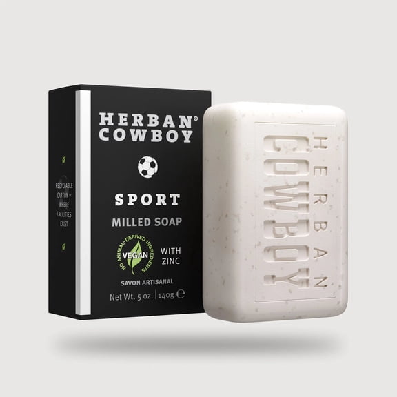 (Pack Of 10) Herban Cowboy Soap Bar Sport Milled Soap 5 Oz
