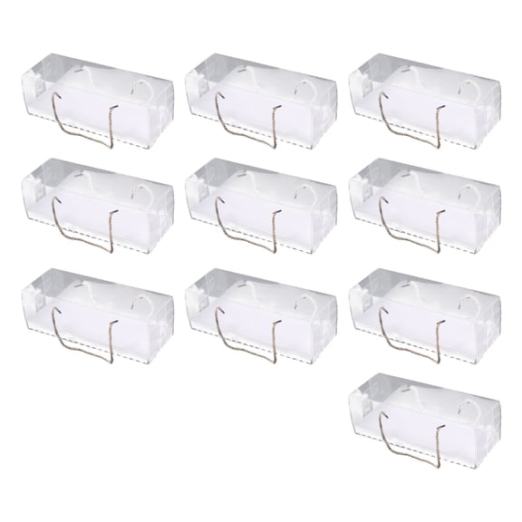 Pack Of 10 Hot Chocolate Bombs and Cup cakes Holder Clear Cake Roll Packaging Boxes For Pastries And Gifts