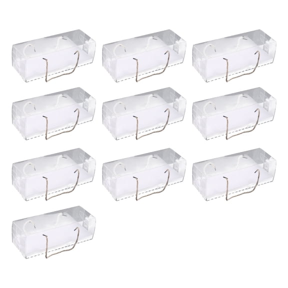 Pack Of 10 Hot Chocolate Bombs and Cup cakes Holder Convenient Clear Cake Roll Packaging Boxes For Pastries And Gifts