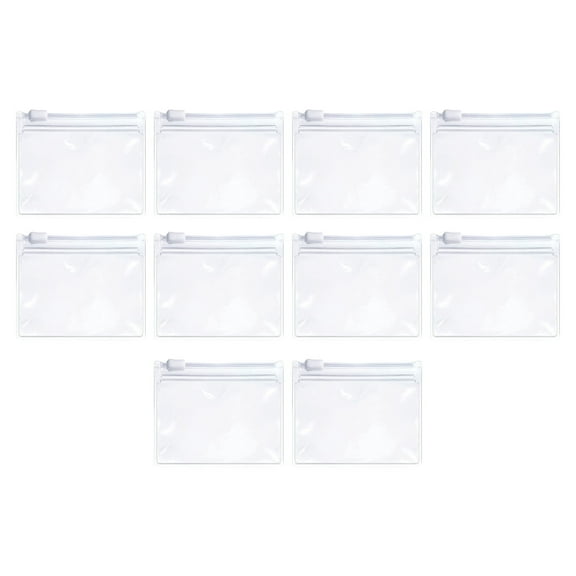 Pack Of 10 Portable Zippered Pouches For And Pills Travel Friendly Transparency Bags For Easy Identification