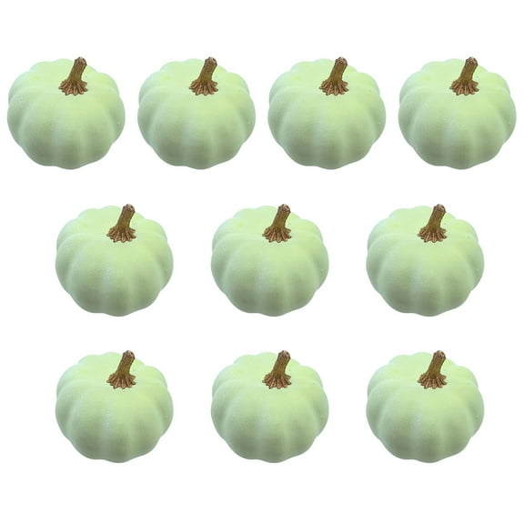 Pack Of 10 Realistic Foam Pumpkins Halloween Fall Decorations For Home Party Thanksgiving Wedding Displays