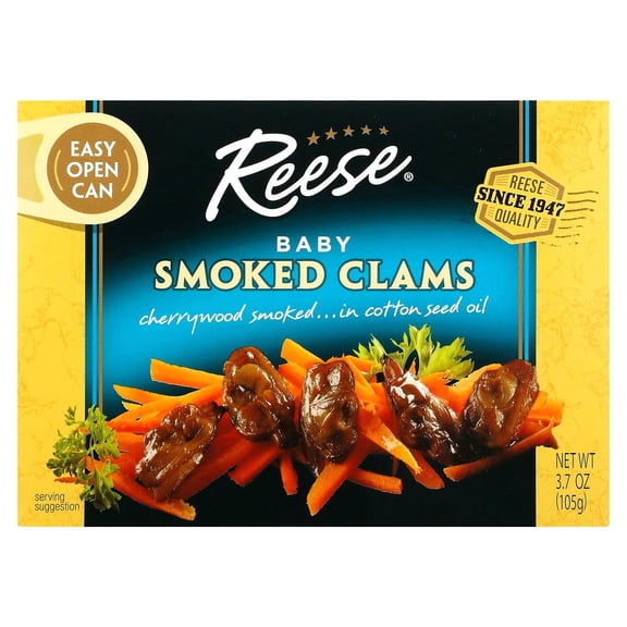 (Pack Of 10) Reese Clam Baby Smoked 3.7 Oz