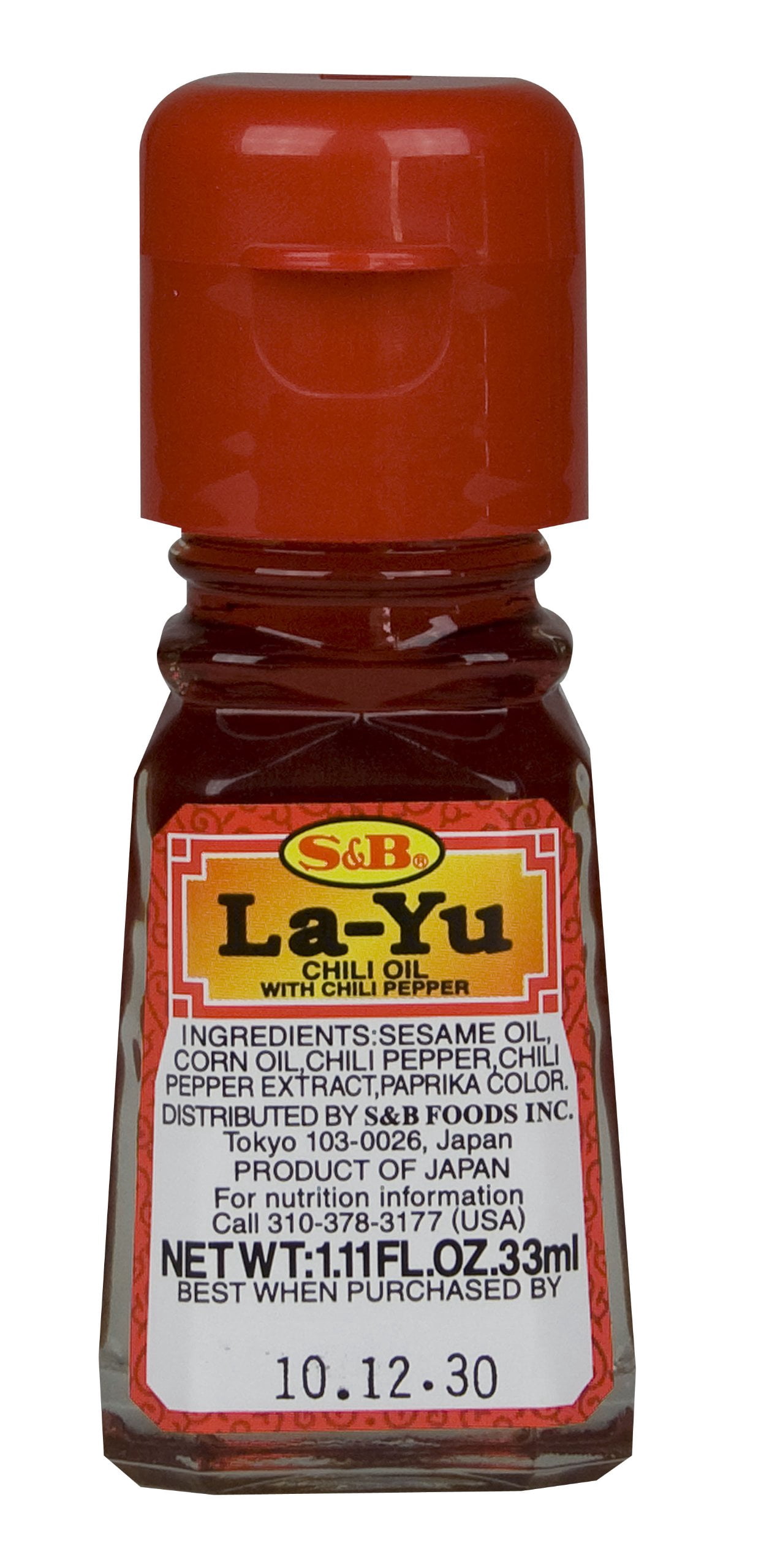 Layu Oil (Pack Of 10) S & B Chili Oil Pepper Layu 1.11 Fo - Walmart.com