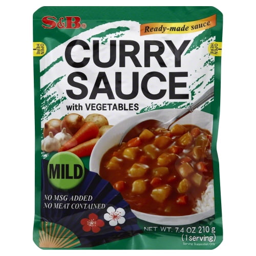 (Pack Of 10) S & B Sauce Curry Veggies Mild 7.4 Oz
