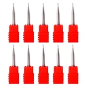 Pack Of 10 Steel Three Flutes End Mills Milling Cutters For Aluminum High Efficiency And Durability