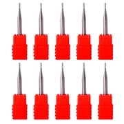 Pack Of 10 Steel Three Flutes End Mills Milling Cutters For Aluminum High Efficiency And Durability